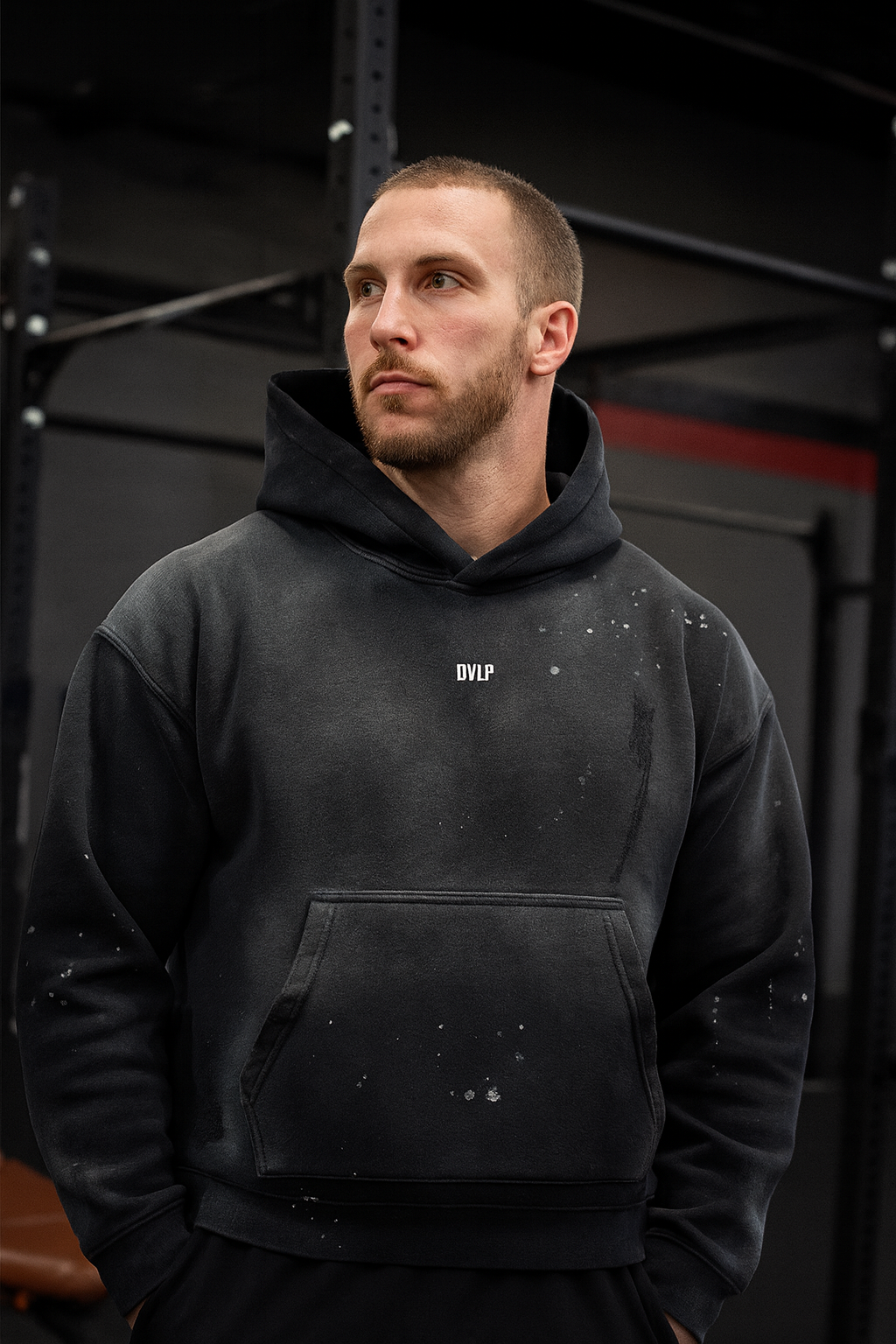 Distressed DVLP Athletics Lifting Hoodie